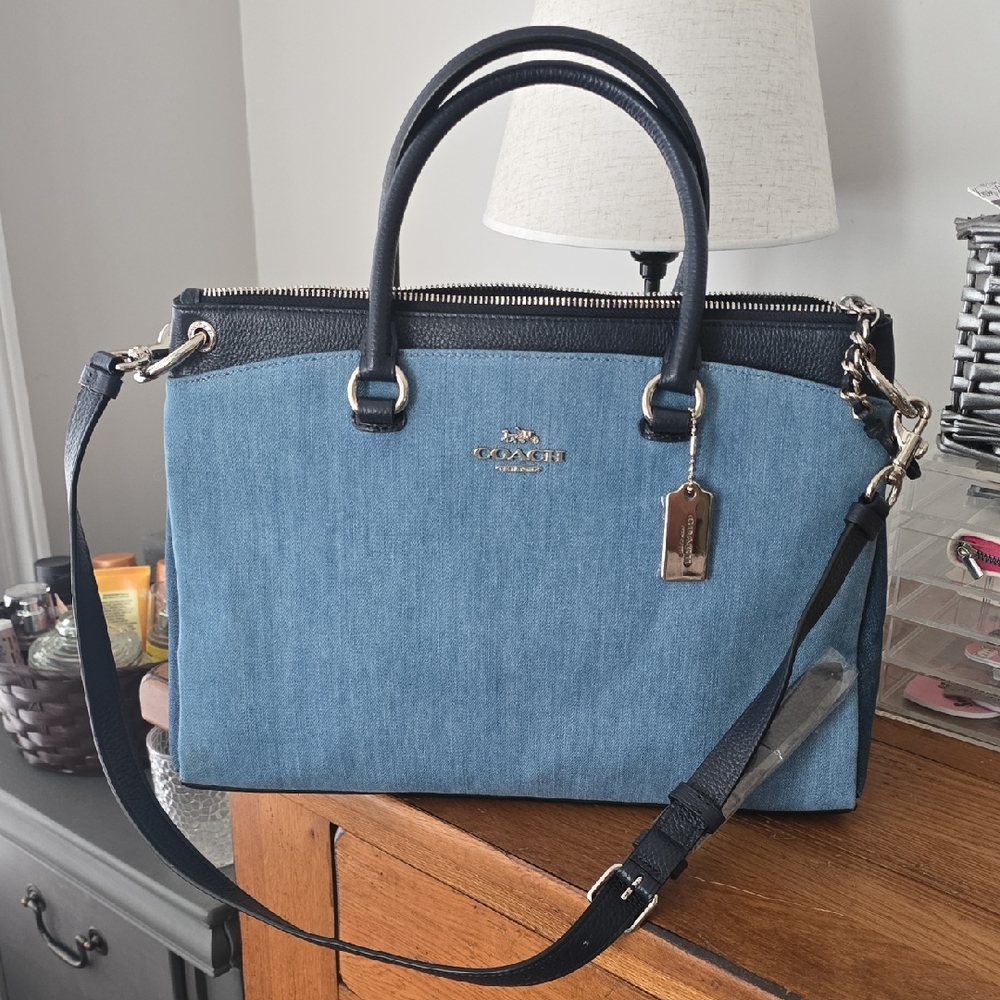 Coach Denim Satchel, Handbag NWT